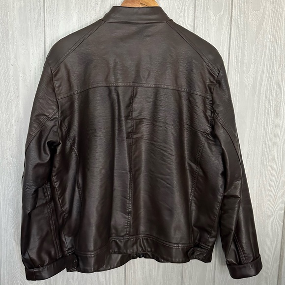 Men’s Calvin Klein Faux Leather Jacket - Picture 4 of 13